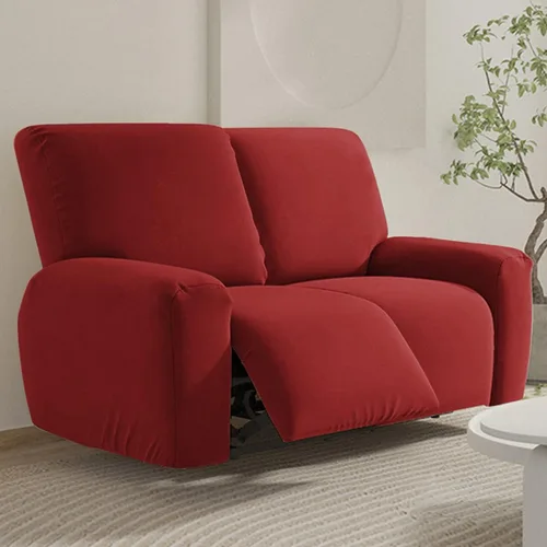 Miniatura 12 de vctops Fundas para sofá reclinable de 3 cuerpos, de punto, elásticas, suaves, lisas, antideslizantes, para sofá, protector de muebles con parte