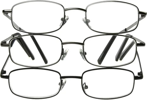Miniatura 3 de Foster Grant mens Council Rectangular Reading Glasses