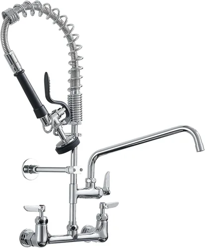 Miniatura 11 de Fapully - Grifo de cocina negro, grifo de fregadero de cocina comercial extraíble con rociador Negro mate