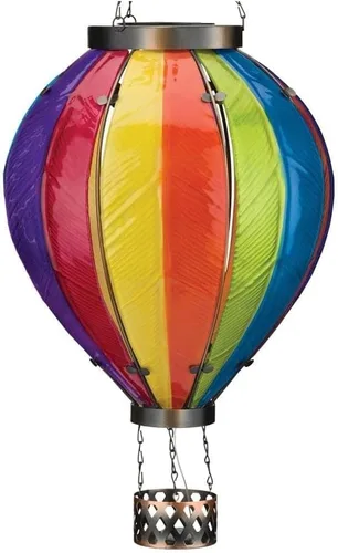 Miniatura 9 de Regal Art & Gift Linterna Solar de Globo Aerostático – Luces LED Colgantes Alimentadas por Energía Solar, Lámpara Decorativa Portátil Impermeable