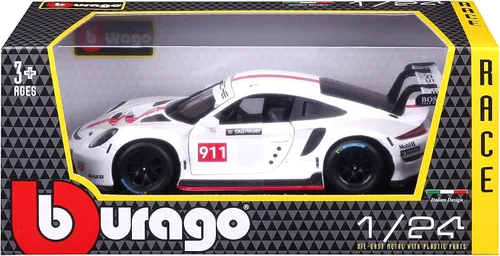 Miniatura 6 de Bburago Porsche 911 RSR GT - Coche coleccionable fundido a presión a escala 1:24