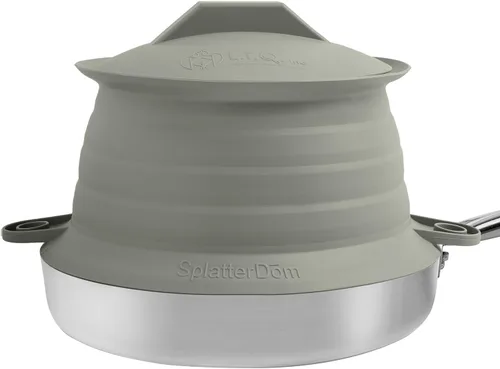 Miniatura 39 de L.I.Q - Protector de salpicaduras de silicona, se adapta a macetas de 8 y 10 pulgadas (20 y 9.8 in), apto para microondas y duradero, incluye tapa
