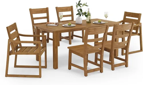 Miniatura 17 de Cozyman HDPS Sillas de comedor al aire libre, 350 libras, sillas de comedor de patio con reposabrazos, sillas de cocina al aire libre para todo