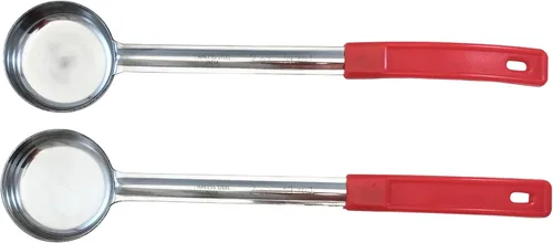 Miniatura 20 de Cuchara de acero inoxidable sólido de 4 onzas para medir y servir; cucharas de grado comercial (paquete de 2) Commercial-Grade Spoodle for