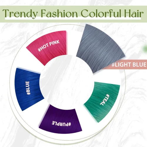 Miniatura 6 de RUNATURE Extensiones de cabello humano real con micro cuentas, color azul claro, 16 pulgadas, extensiones de cabello humano Remy de color azul