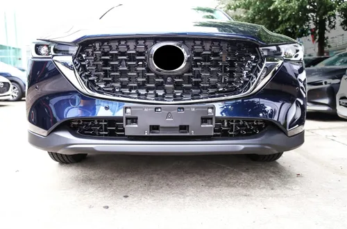 Miniatura 7 de HIGH FLYING Para Mazda CX-5 CX5 2022 2023 2024 Accesorios exteriores Cubierta decorativa de rejilla central delantera inferior del coche ABS negro
