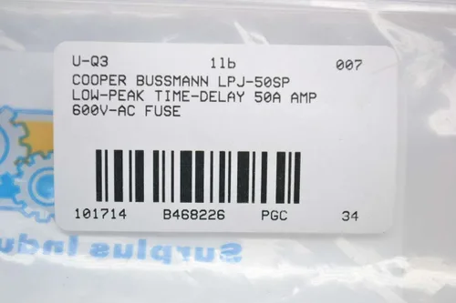 Miniatura 3 de COOPER BUSSMANN - LPJ-50SP - FUSIBLE, 50A, 600V, TIEMPO DE RETRASO