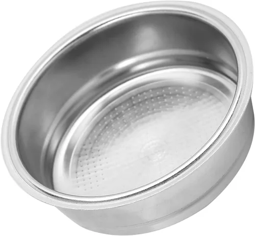 Miniatura 5 de Filtro de café de acero inoxidable, 2.008 in de una sola capa de acero inoxidable para máquina de café, filtro de filtro apto para DeLonghi, filtro