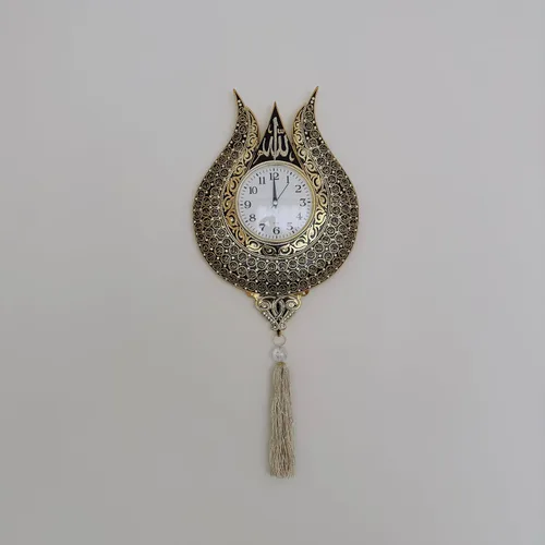 Miniatura 3 de Tulip Design Asmaul Husna - Reloj de pared islámico bordado, decoración de pared islámica, arte, hogar islámico, regalo de inauguración de la casa
