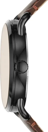 Miniatura 3 de Fossil Copeland - Reloj de cuarzo de acero inoxidable con correa de piel para hombre