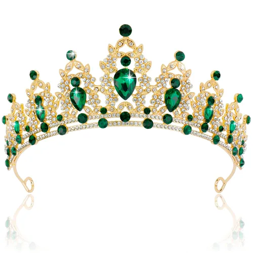 Miniatura 6 de SuPoo Tiaras de Corona de Plata para Mujeres, Tiaras de Cumpleaños, Coronas de Cristal para Mujeres, Tiara de Reina, Diadema de Rhinestone