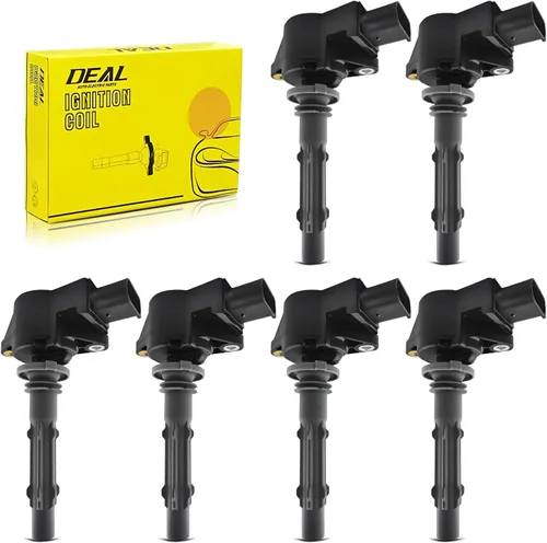 Paquete de 6 bobinas de encendido UF535 UF585 de repuesto compatibles con Mercedes-Benz C300 C350 E350 ML350 GLK350 SLK350 Dodge Sprinter 3.0L 3.5L