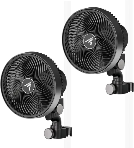 Miniatura 11 de AC Infinity CLOUDRAY S6, ventilador de clip para tienda de cultivo de 6 pulgadas con motor EC de larga duración rediseñado, 10 velocidades de viento