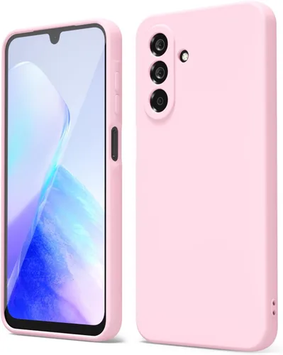 Miniatura 215 de oakxco Funda para teléfono Samsung Galaxy A12 con agarre de silicona líquida, linda delgada fina suave cubierta de gel de goma TPU lisa para mujeres