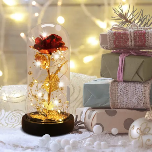 Miniatura 2 de Rosa preservada para el Día de la Madre para siempre, regalos para mamá, rosa bella y la bestia, regalos de cumpleaños para mujeres, rosa eterna