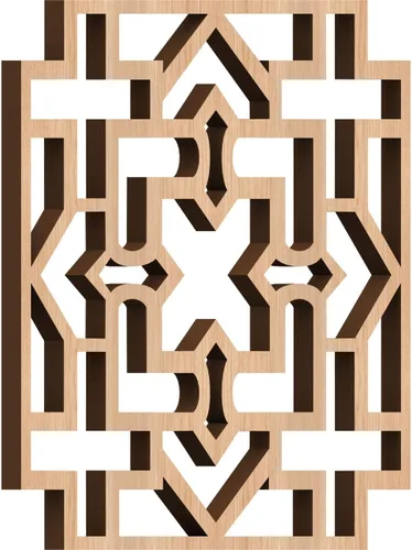 Miniatura 39 de Wise Paneles decorativos de madera con calado, extra pequeños, 7 3/8 pulgadas de ancho x 7 3/8 pulgadas de alto x 1/4 pulgadas de alto, roble rojo