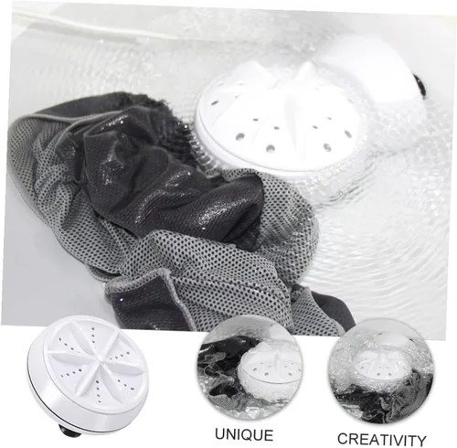 Miniatura 9 de KOMBIUDA Portable Mini Ultrasonic Washer with USB Remote High-Speed Rotation Washing Machine for Travel Hand-wash Simulation for Delicates Automatic