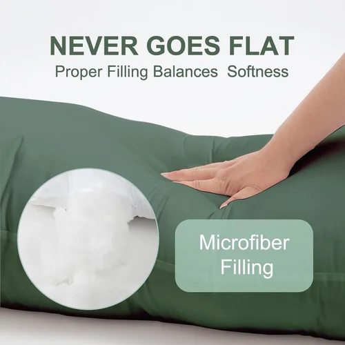 Miniatura 3 de DOWNCOOL Relleno de Almohada Grande para el Cuerpo - Almohada Transpirable de Cuerpo Completo para Personas que Duermen de Lado - Almohada de Cama