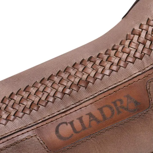 Miniatura 8 de Bota Hombre Cuadra en Piel Genuina con Cremallera Marrón