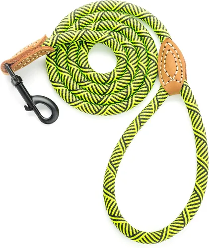 Miniatura 24 de Mile High Life Correa para perro de cuero premium Correa de cuerda resistente Asa de cuero Cierre fuerte de aleación de zinc Perros Mango