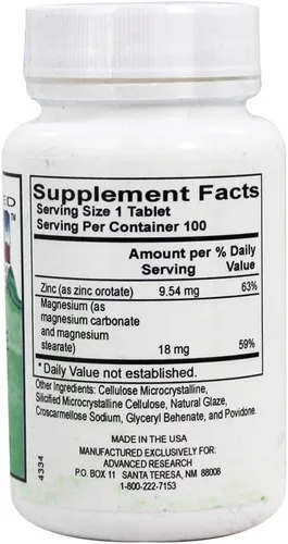 Miniatura 2 de NCI Advanced Research Dr. Hans Nieper Zinc Orotate 100 TAB