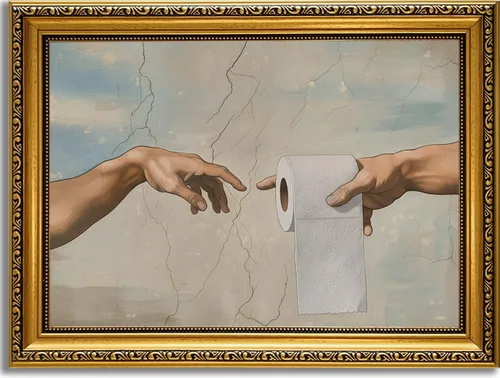 Miniatura 35 de YD&YZY Arte de pared de rana divertida para baño con marco dorado, lienzo de rana en el inodoro leyendo periódico, decoración de pared, pintura