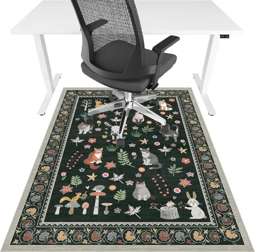 Miniatura 30 de Tapete para silla de oficina para suelo de madera dura y azulejos, 36 x 48 pulgadas, tapete resistente para silla de escritorio para suelos duros
