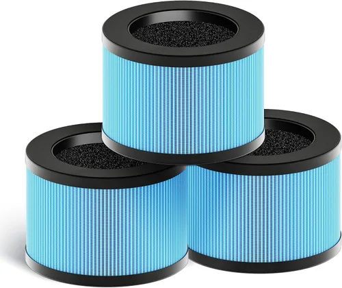 Miniatura 13 de MK01 y MK06 - Filtro de repuesto True HEPA compatible con purificador de aire Aroeve MK01, MK06, ToLife TZ-K1 y Kloudi DH-JH01, versión estándar