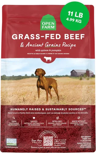 Miniatura 18 de Open Farm, Alimento seco para perros con granos ancestrales, rico en proteínas y nutrientes, 90% de proteína animal mezclada con frutas, verduras