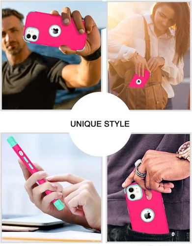 Miniatura 7 de BENTOBEN para iPhone 12 Funda, Funda para Teléfono iPhone 12 Pro, Resistente 2 en 1 Protección Completa Rugosa a Prueba de Golpes Híbrida