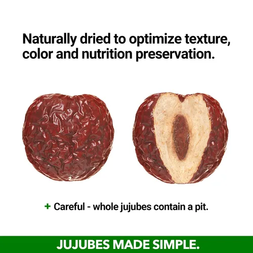Miniatura 7 de JUJUME Dátiles rojos de azufaifos cultivados en California orgánicos USDA Clasificado individualmente 3 veces para control de calidad