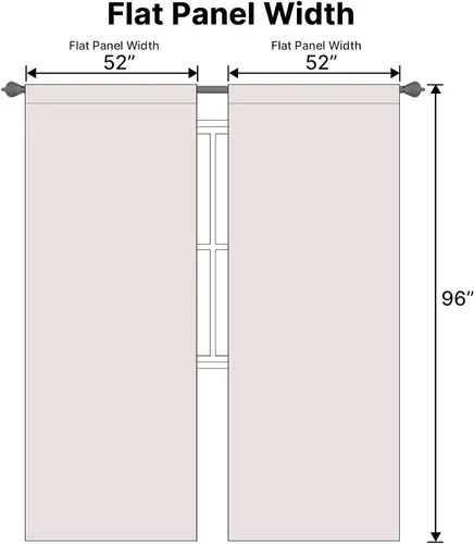 Miniatura 6 de H.VERSAILTEX Cortinas opacas con aislamiento térmico, paneles de tratamiento de ventana, cortinas opacas para oscurecer la habitación, cortinas