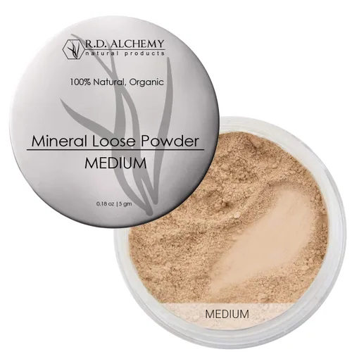 Miniatura 5 de RD ALCHEMY - DEEP - Polvo suelto mineral 100% natural y orgánico - El mejor corrector o base ligera con cobertura edificable para un aspecto