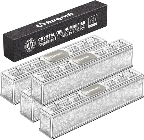 Miniatura 8 de Humidificador de puros prellenado: humidificador de gel de cristal listo para usar, accesorios para humidor de puros, mantiene la humedad ideal