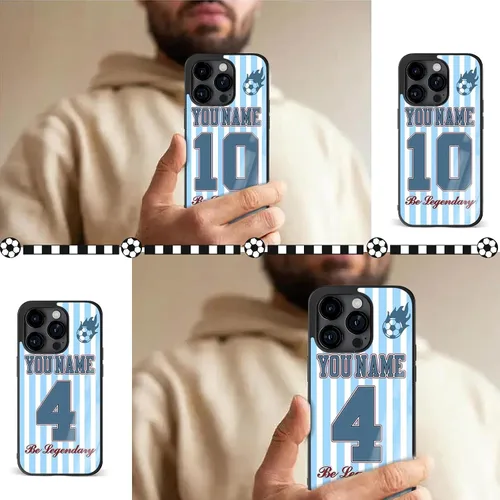 Miniatura 5 de Fundas de teléfono personalizadas con nombre y número personalizados - iPhone 5 6 7 8 11 12 13 14 Pro Max Plus Mini Xr Xs SE Samsung S20 S21 S22 S23