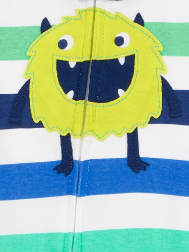 Miniatura 10 de Simple Joys by Carter's Pijama de algodón sin pies de ajuste cómodo para niños (3 unidades)