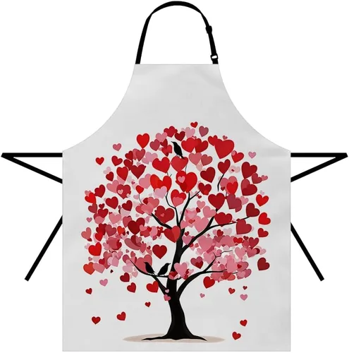 Miniatura 11 de Moslion Apron 31x27 Inch Kitchen Chef Waitress Cook Aprons Bib with Adjustable Neck for Women Men