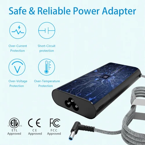 Miniatura 4 de Cargador de 45 W compatible con cargador de portátil HP Punta azul de 0.177 in, 741727-001 TPN-C125 HSTNN-LA40 HSTNN-DA40 854054-002 HSTNN-CA40