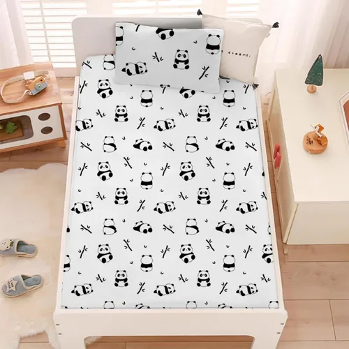 Miniatura 20 de MUSOLEI Sábana bajera ajustable de hongos, ropa de cama de hongos, decoración de hongos para niños, niños; juego de sábanas individuales; 1 sábana