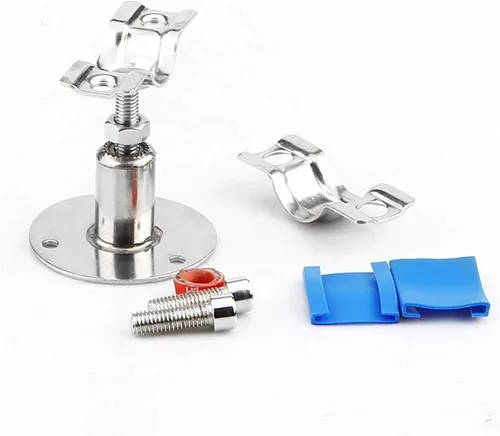 Miniatura 5 de 30-50mm Adjustable Pipe Hanger - 304 Stainless Steel Bracket for 19-108mm OD Tubes blessing(Fit 60-65mm OD Tube)