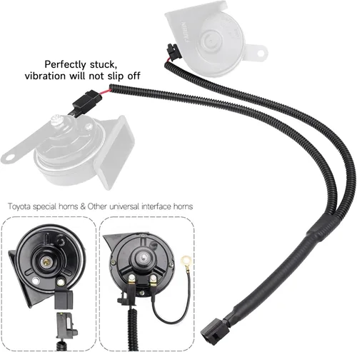 Miniatura 4 de FARBIN 1 a 2 Adaptador Conector de Bocina Tipo Y Kit de Cableado de Enchufe Especial para Bocina de Coche y Camión Toyota Plug and Play