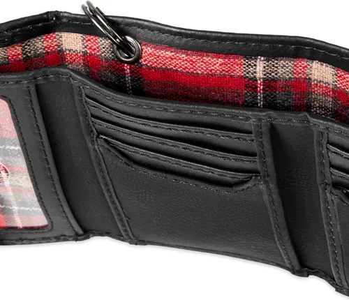 Miniatura 47 de Levi's Billetera triple para hombre, elegante y delgada, incluye ventana de identificación y tarjetero de crédito