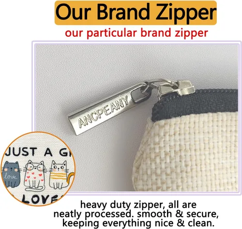 Miniatura 2 de ancpeany Regalos de gato para mujeres, bolsa de maquillaje para mujeres, regalos para amantes de los gatos, regalo de dama con temática de gatos