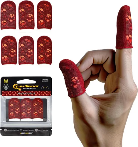 Miniatura 8 de Paquete de 6 fundas para dedos para juegos de teléfono móvil Gaming Corps ClawSocks - Carbono