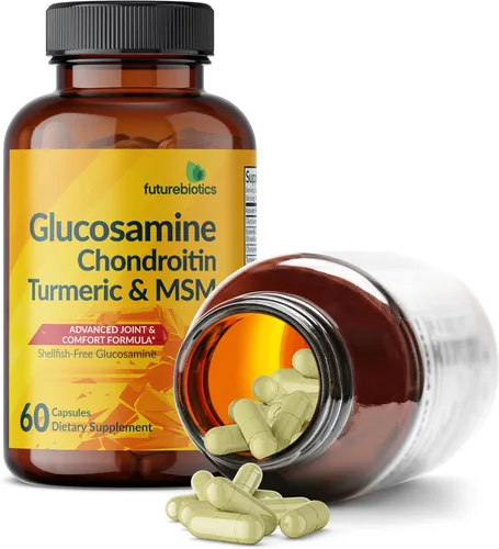 Miniatura 6 de Futurebiotics Glucosamina, condroitina, cúrcuma y MSM fórmula avanzada para articulaciones, apoya articulaciones saludables y movilidad, sin OMG, 60