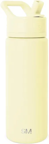 Miniatura 65 de Simple Modern botella de agua reutilizable con tapa con pajilla, de acero inoxidable con aislamiento al vacío, para gimnasio, viajes y deportes