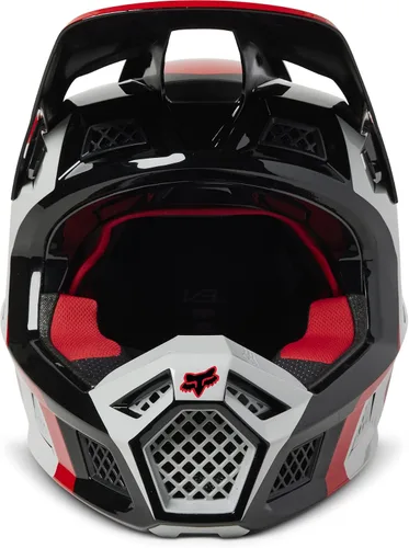 Miniatura 4 de Fox Racing Casco Unisex V3 RS para Motocross y Bicicleta de Tierra, Negro/Blanco/Naranja, Pequeño