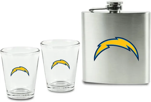 Miniatura 11 de Juego de vasos de chupito y petaca de acero inoxidable de la NFL