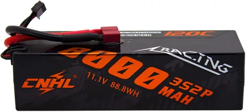 Miniatura 7 de CNHL 3S Lipo Battery 6600mAh Estuche rígido 120C 11.1V Batería RC con enchufe EC5 para 1/8 1/10 RC coche, camión, buggy barco (2 paquetes)