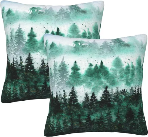 Miniatura 27 de Juego de 2 fundas de almohada de estilo étnico vintage, estampado geométrico azteca, étnico, tribal, para dormitorio, sala de estar, sofá